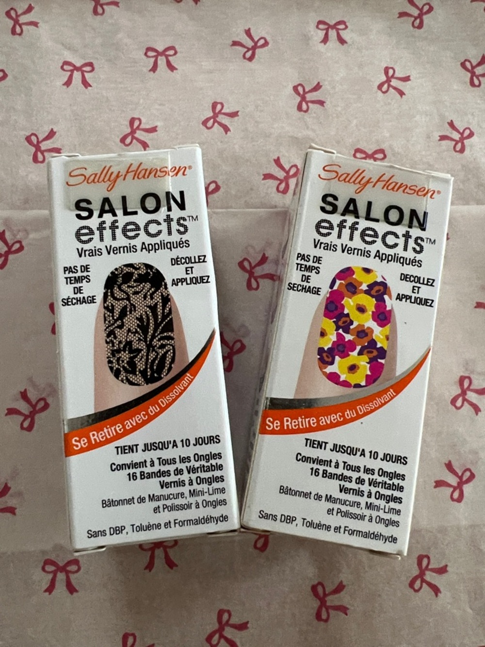 Sally Hansen Salon Effects Nail Strips - Floral & Black Lace Designs